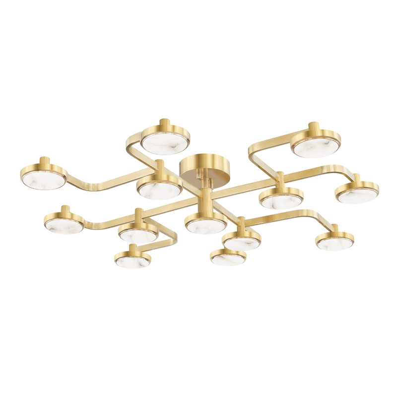 Meander 13 Light Semi Flush