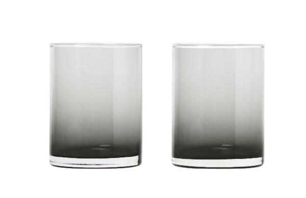 MERA Drinking Glasses Set of 2 in Smoke - 7oz