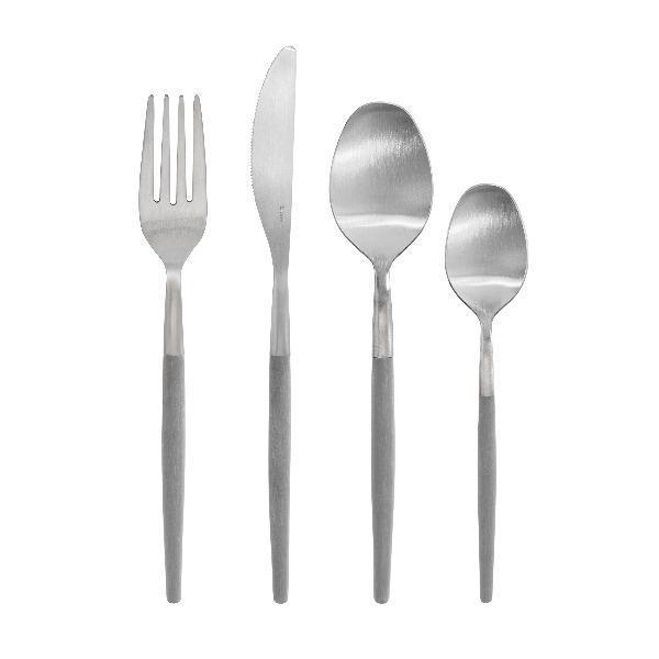 MAXIME Flatware Set 16 Piece in Mourning Dove