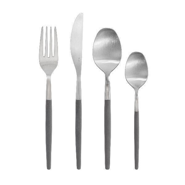 MAXIME Flatware Set 16 Piece in Sharkskin