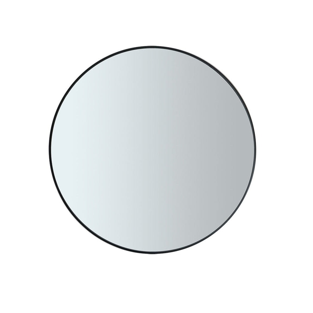 Rim Smoke Round Small Accent Mirror