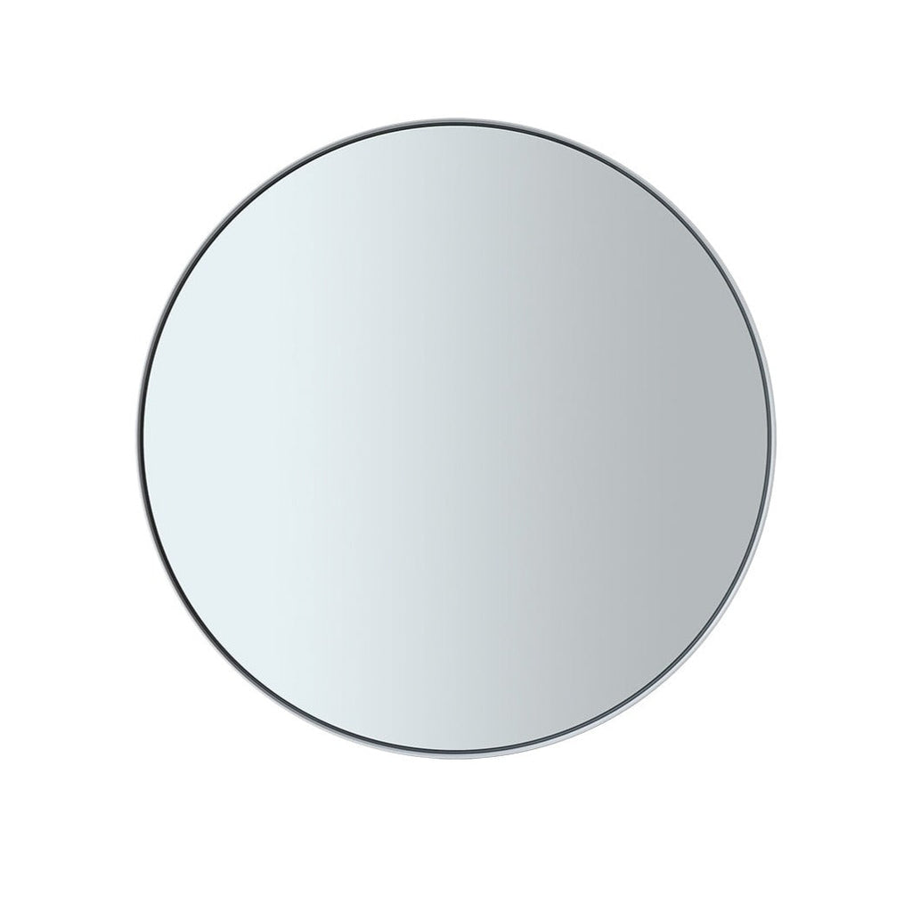 Rim Smoke Round Small Accent Mirror