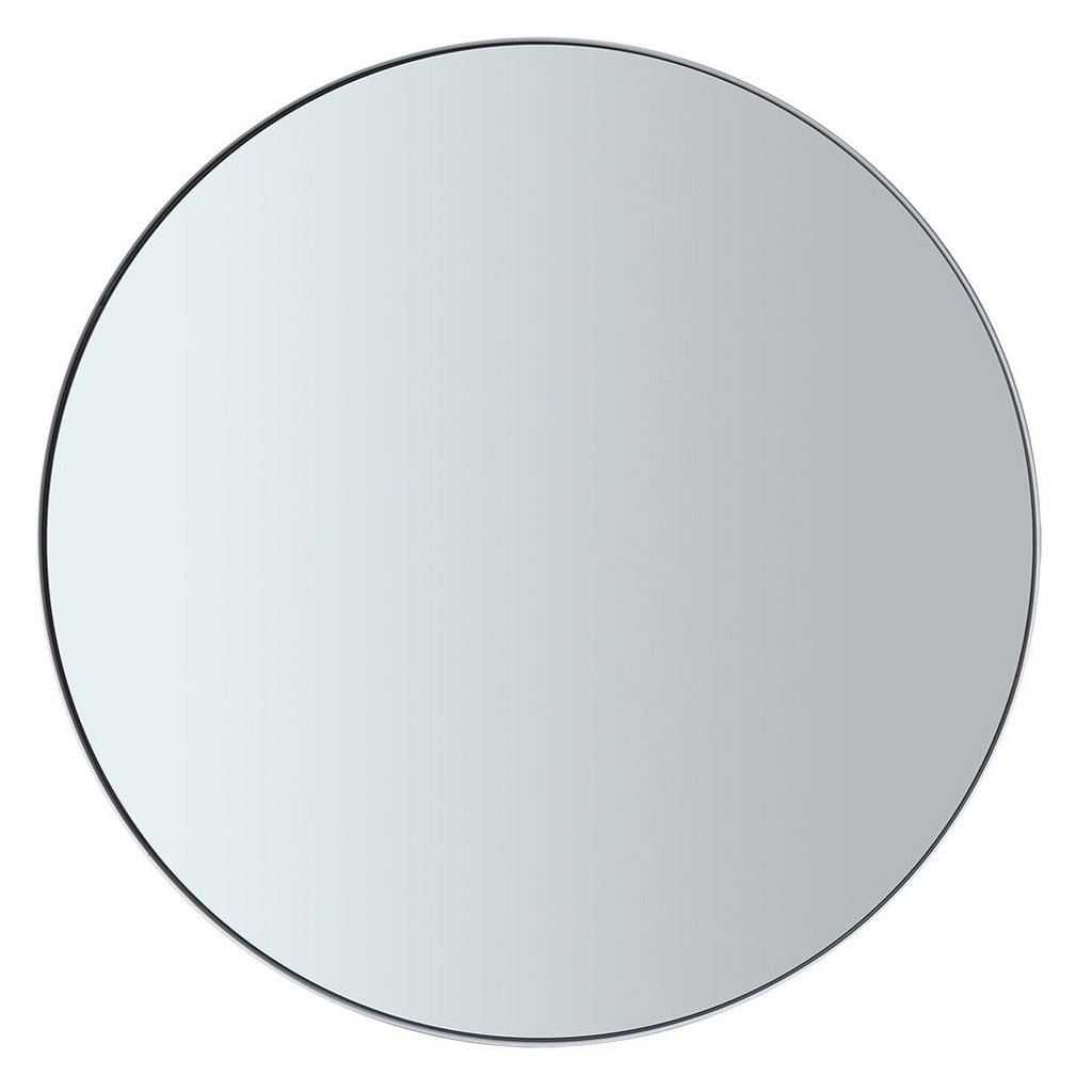 Rim Smoke Round Accent Mirror