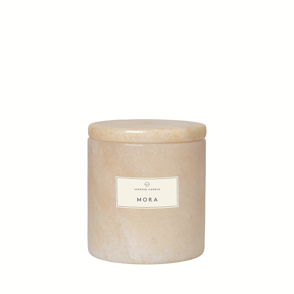 FRABLE Scented Candle with Marble Container in Mora