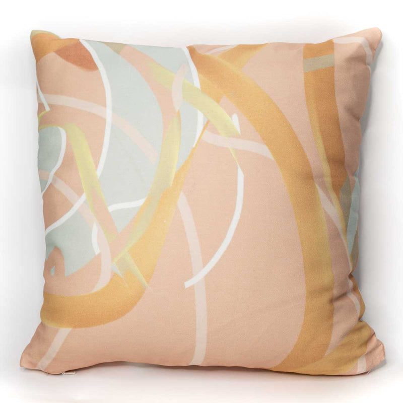 Peach Mint Throw Pillow