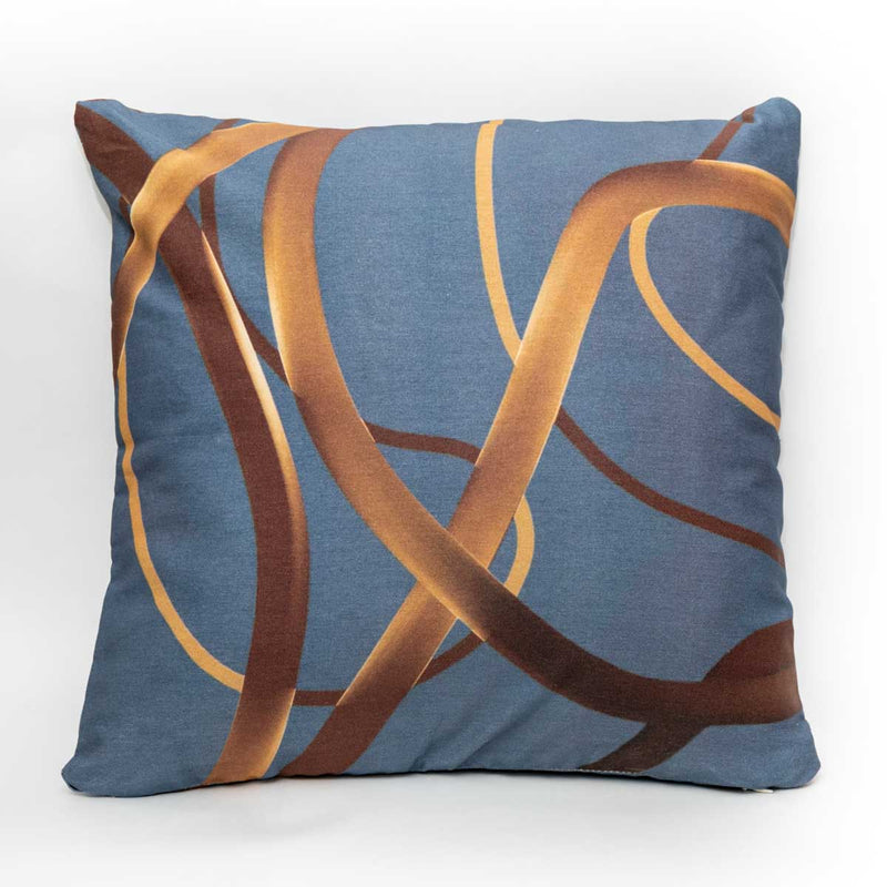 Wander Blue Throw Pillow