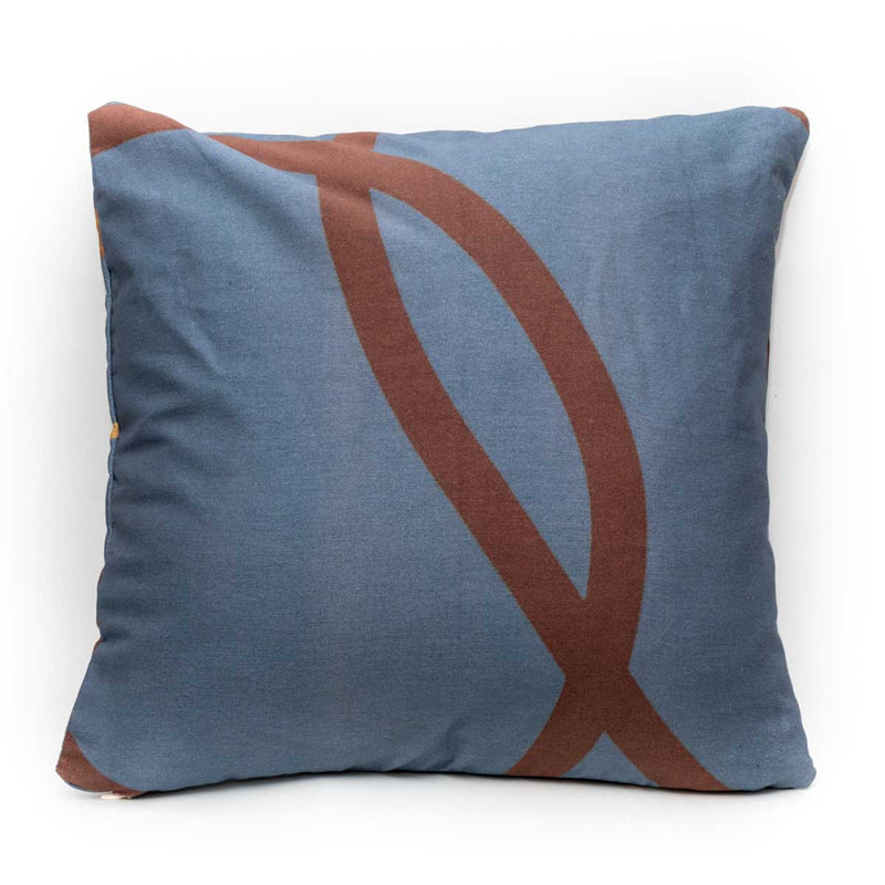 Wander Blue Throw Pillow