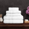 Mini Squares Complete Bath Set in White design by Turkish Towel Company