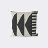 Kelim Cushion, Black Triangles