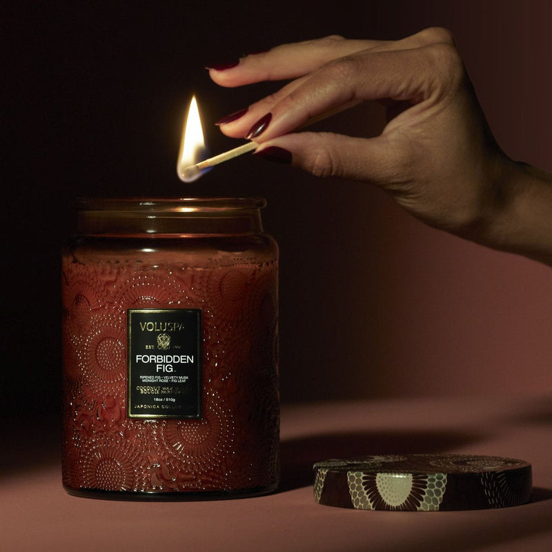 Forbidden Fig Large Jar Candle