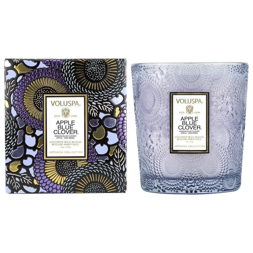 Apple Blue Clover Classic Candle