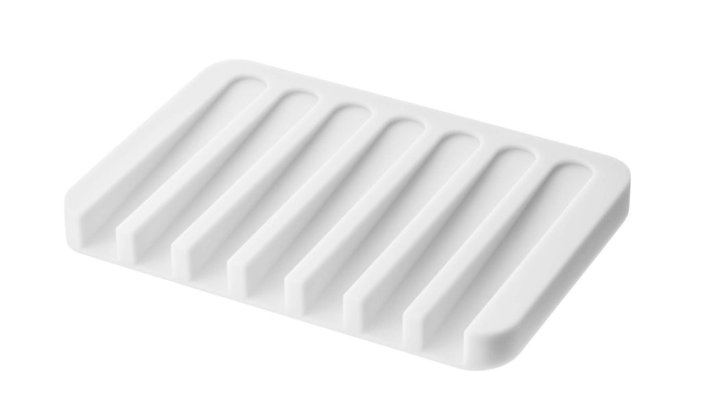 Flow Self Draining Soap Tray by Yamazaki