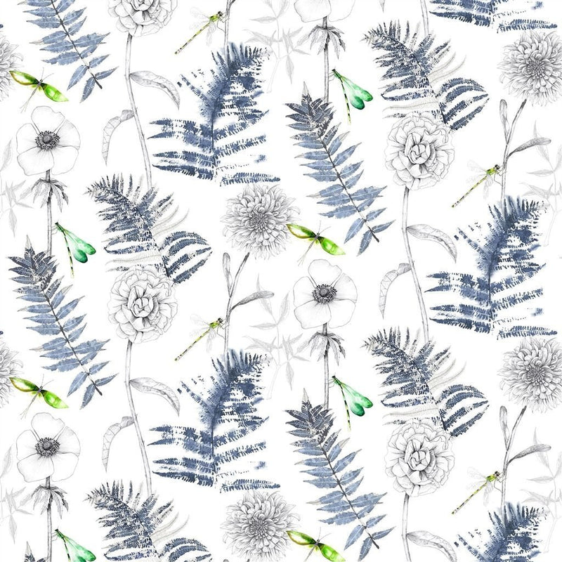 Designers Guild Acanthus Indigo Shower Curtain