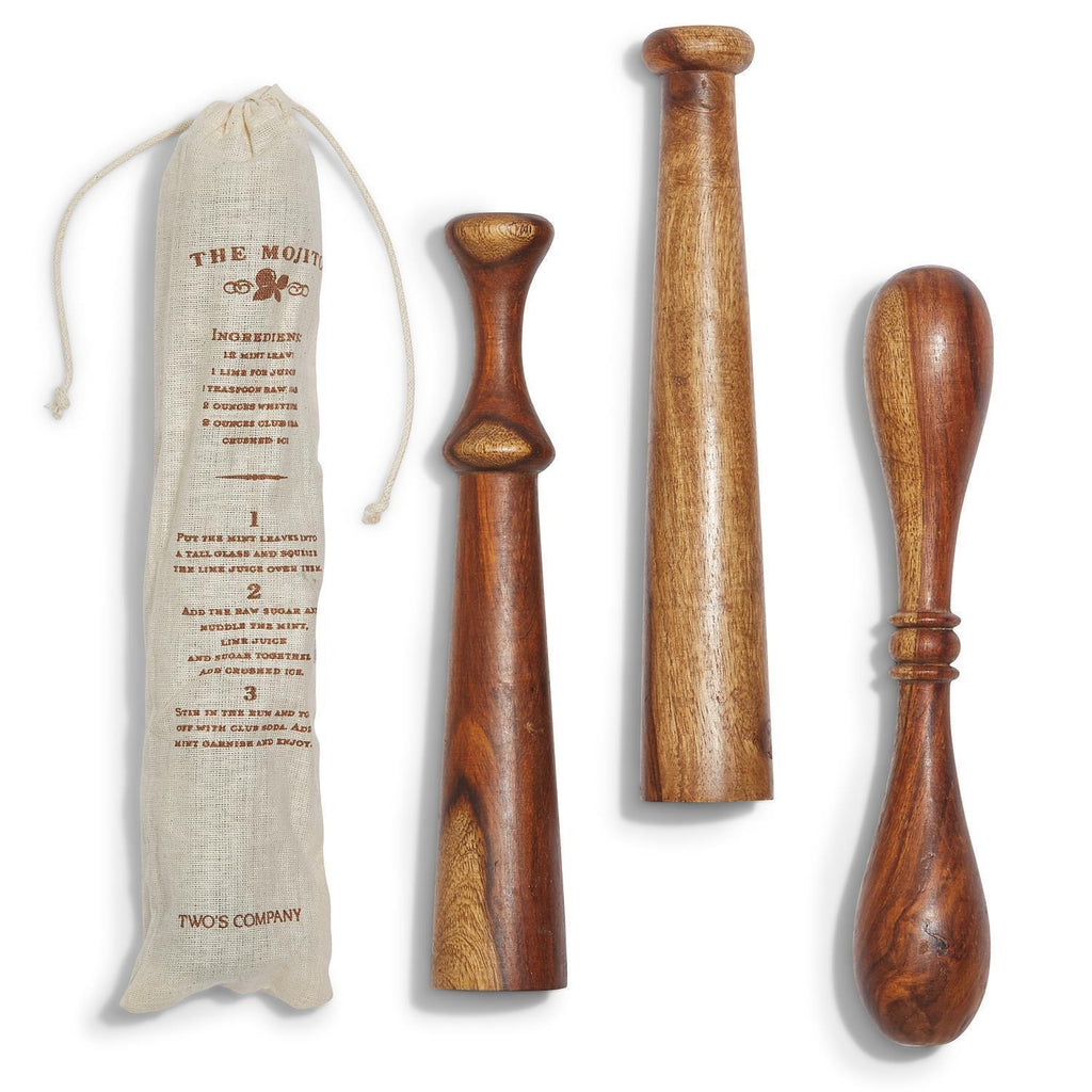 The Old Fashioned Wooden Muddler in Various Designs