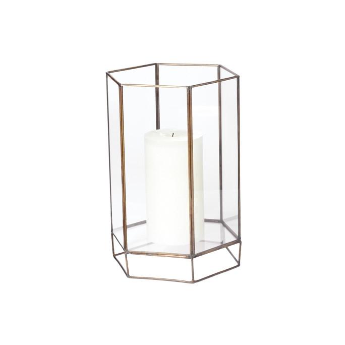 Small Glass Oriel Hurricane design by Lazy Susan