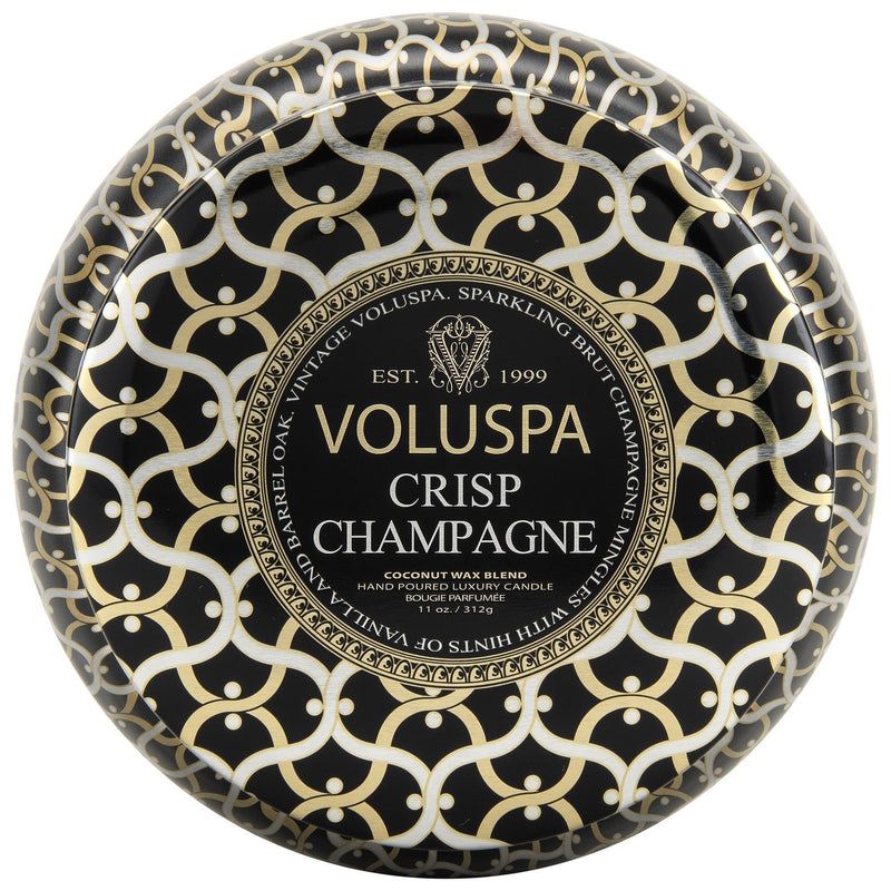 Maison Metallo 2 Wick Candle in Crisp Champagne design by Voluspa