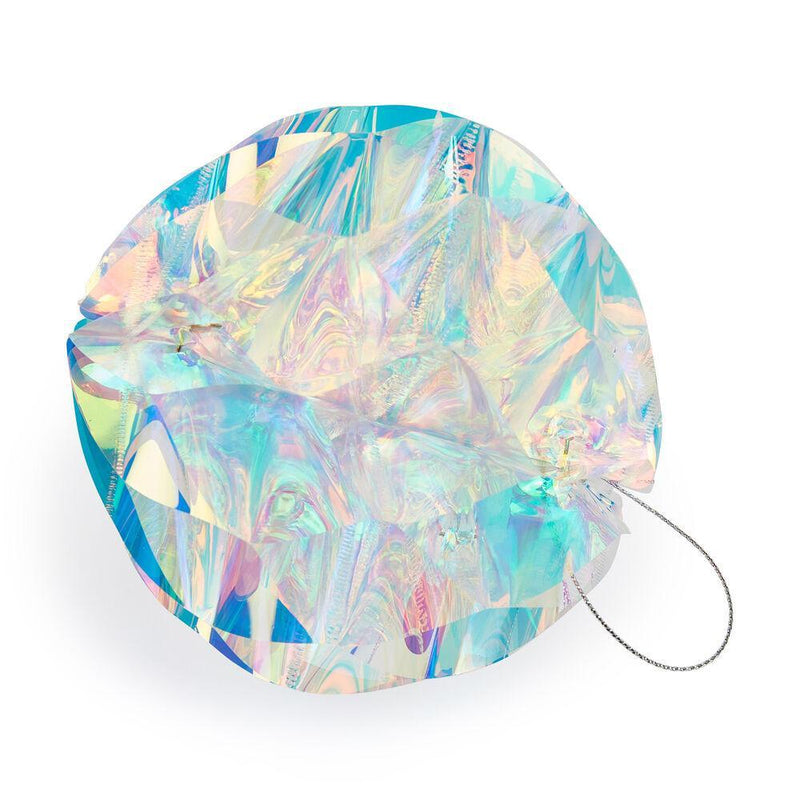 White Iridescent Honeycomb Holiday Ornaments - Set of 6 by MoMA