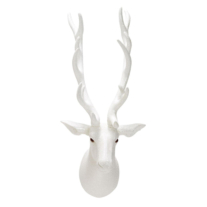 Winter Wonderland Glitter Deer Head Wall Decor