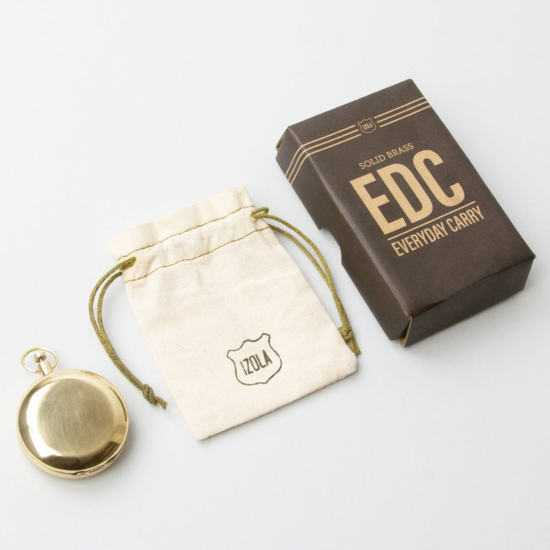 Brass EDC Compass design by Izola