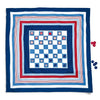 Red, White & Blue Tablecloth Checkers Game