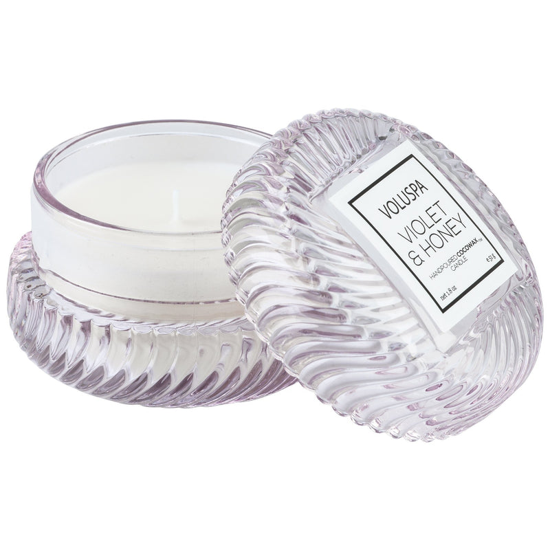 Macaron Candle in Violet & Honey design by Voluspa