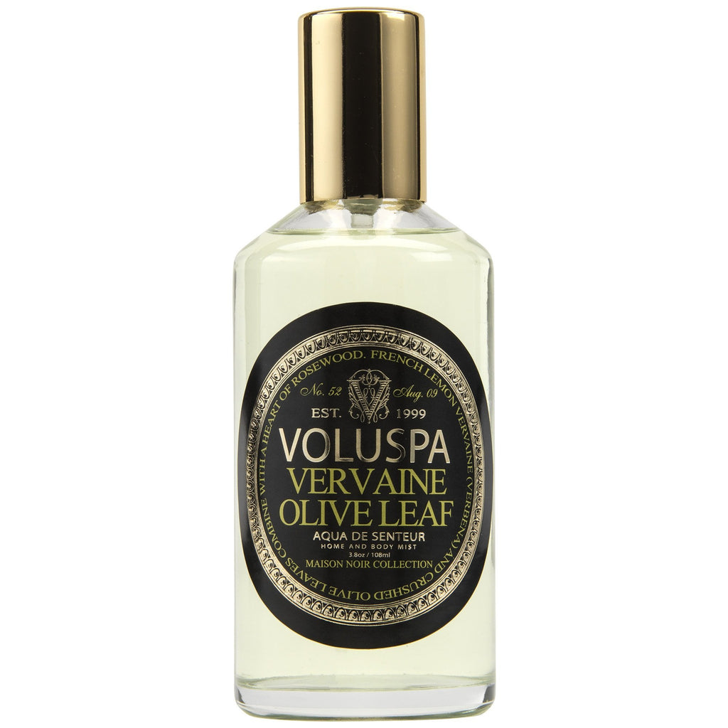 Aqua De Senteur Room & Body Spray in Vervaine Olive Leaf design by Voluspa