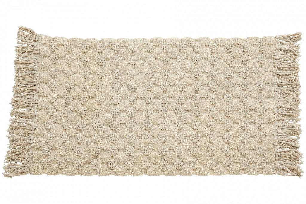 Luna Bath Rug with Fringes