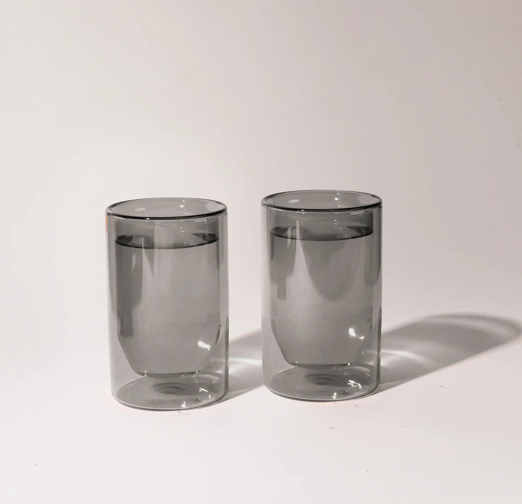 Double-Wall 12oz Glasses - Set of Two in Various Colors