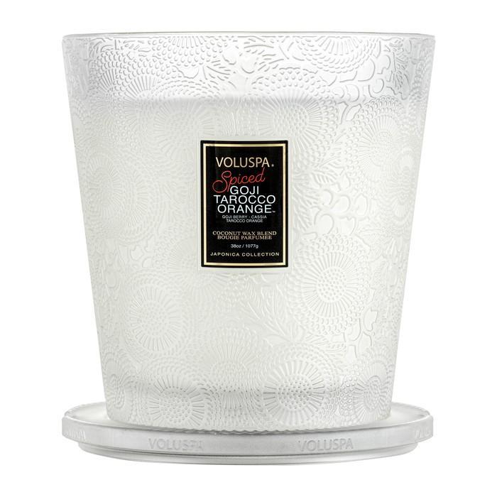 Hearth 3 Wick Candle in Spiced Goji Tarocco Orange