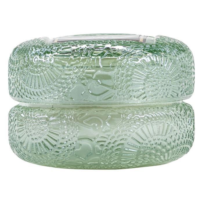 Macaron Glass Candle in White Cypress