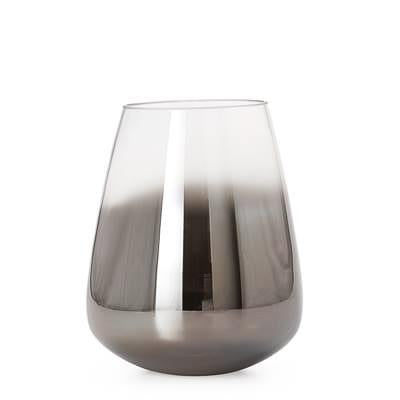 Smoke Mirror Cone Vase / Candle Holder in Short