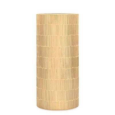 Bamboo Glass Mosaic 4 x 9"Cylinder Vase in Gold