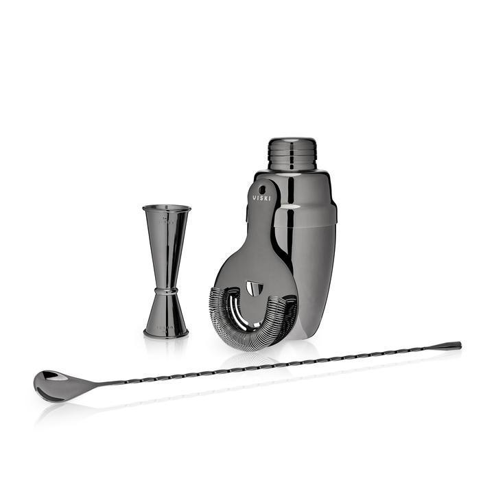 Gunmetal Mixologist Barware Set