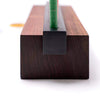 Menorah Modern Wood and Steel in Walnut