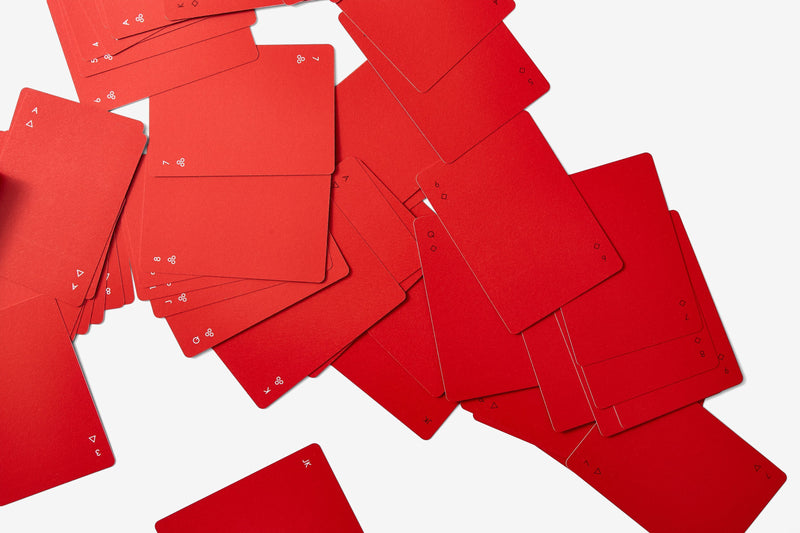 Minim Playing Cards in Red