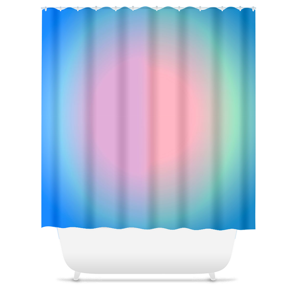 Blue Aura Shower Curtains