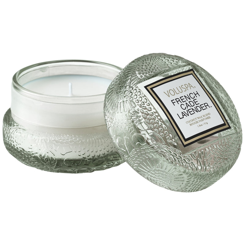 Macaron Candle in French Cade Lavender design by Voluspa