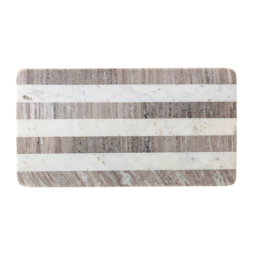 Buff & White Stripe Cutting Board