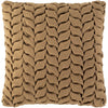 Alana AAP-004 Felted Square Pillow in Camel by Surya