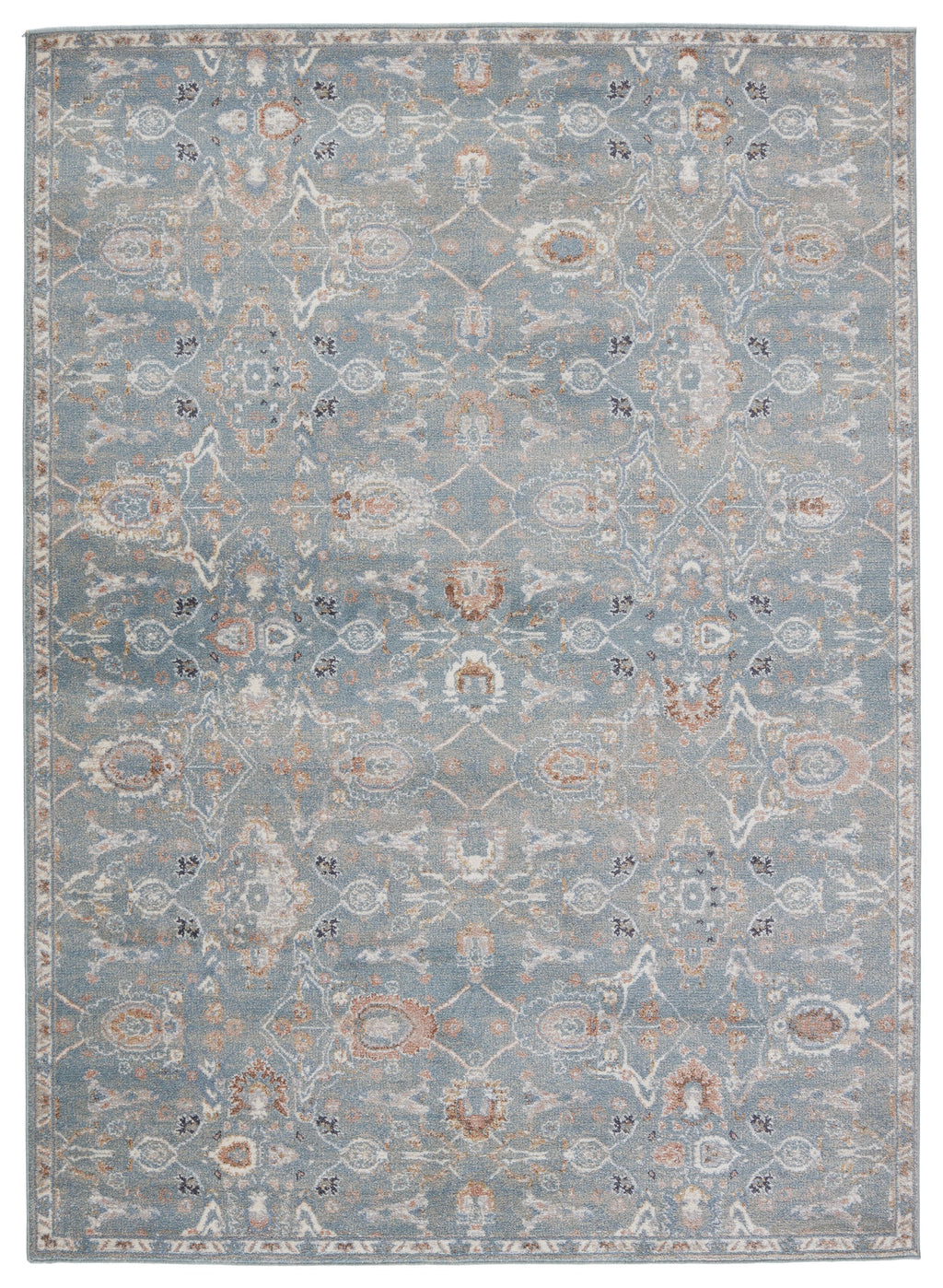 Abrielle Etienne Light Blue & Gray Rug 1