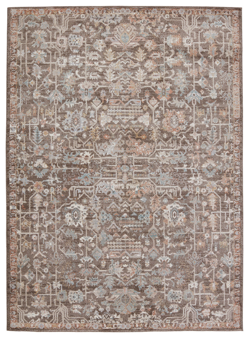 Abrielle Mariette Brown & Light Gray Rug