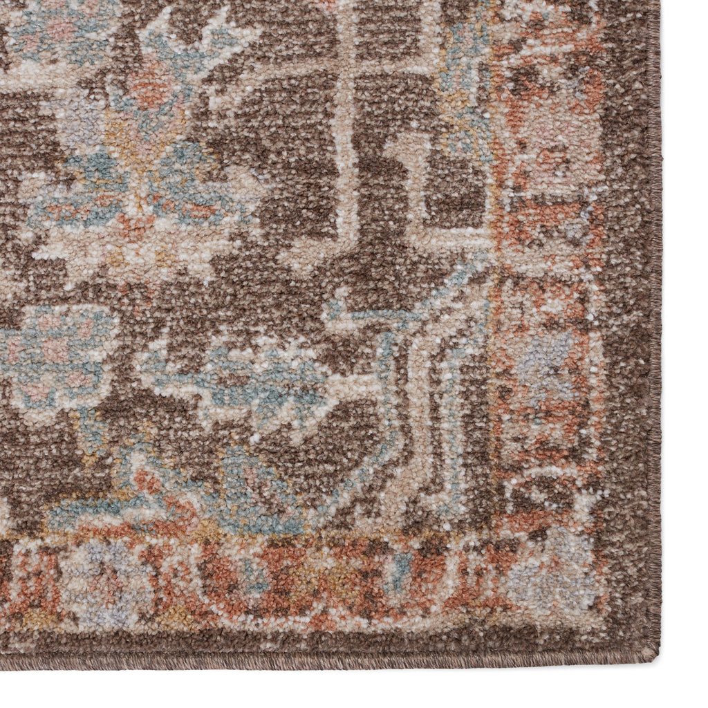 Abrielle Mariette Brown & Light Gray Rug