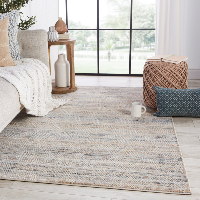 Abrielle Azelie Light Gray & Tan Rug 6