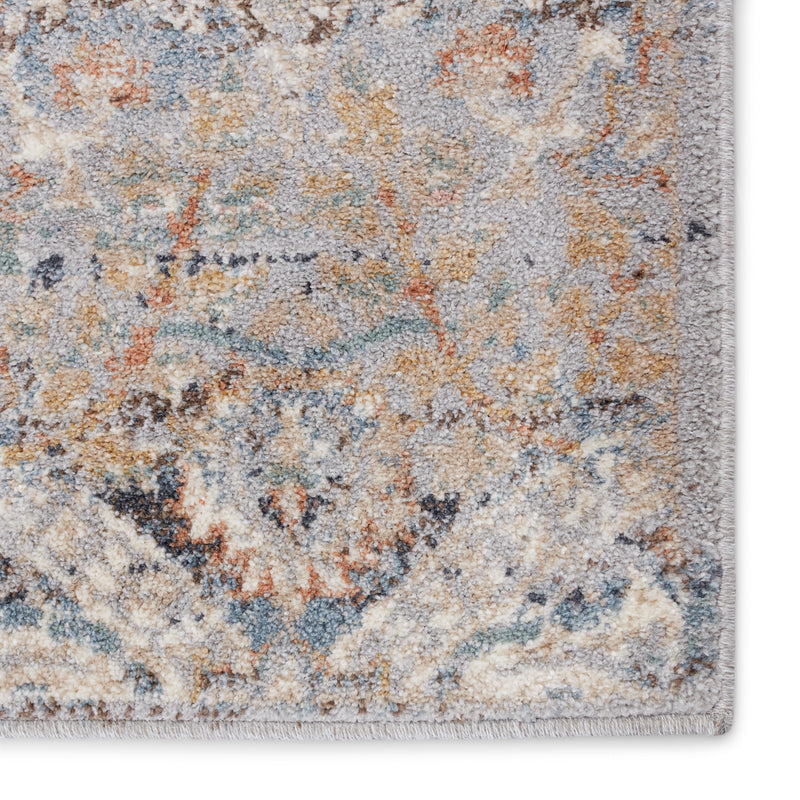 Abrielle Edlynne Light Gray & Light Blue Rug 4