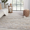 Abrielle Edlynne Light Gray & Light Blue Rug 5