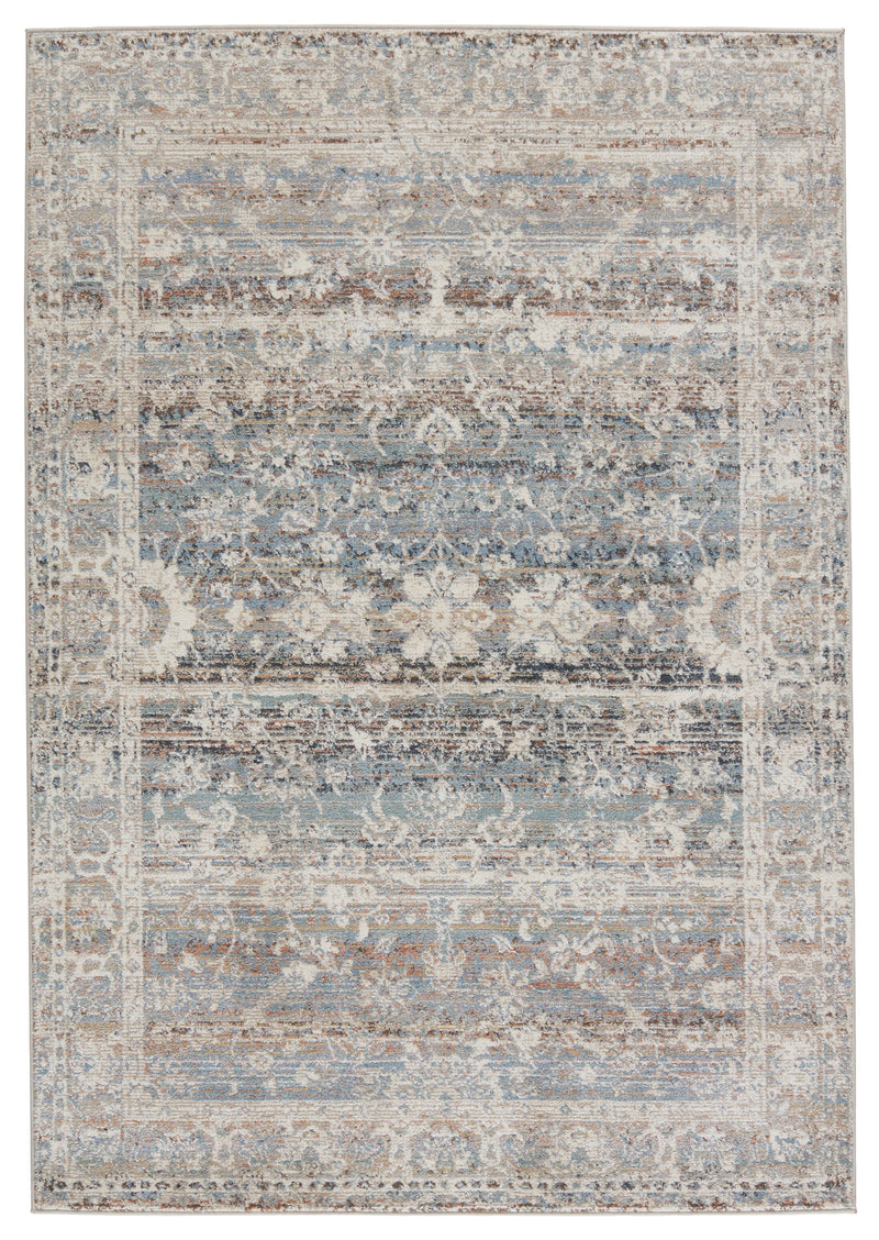 Abrielle Rosella Light Gray & Light Blue Rug