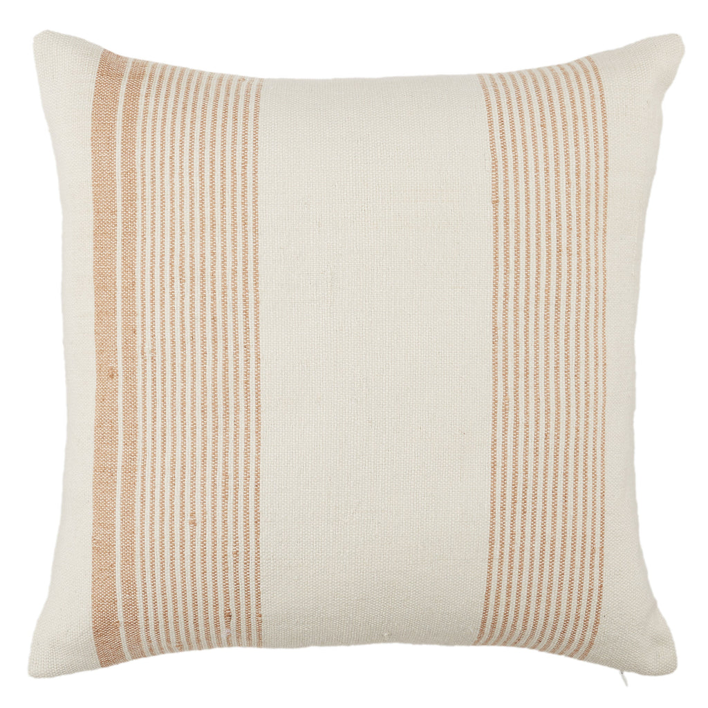 Acapulco Parque Indoor/Outdoor Tan & Ivory Pillow 1