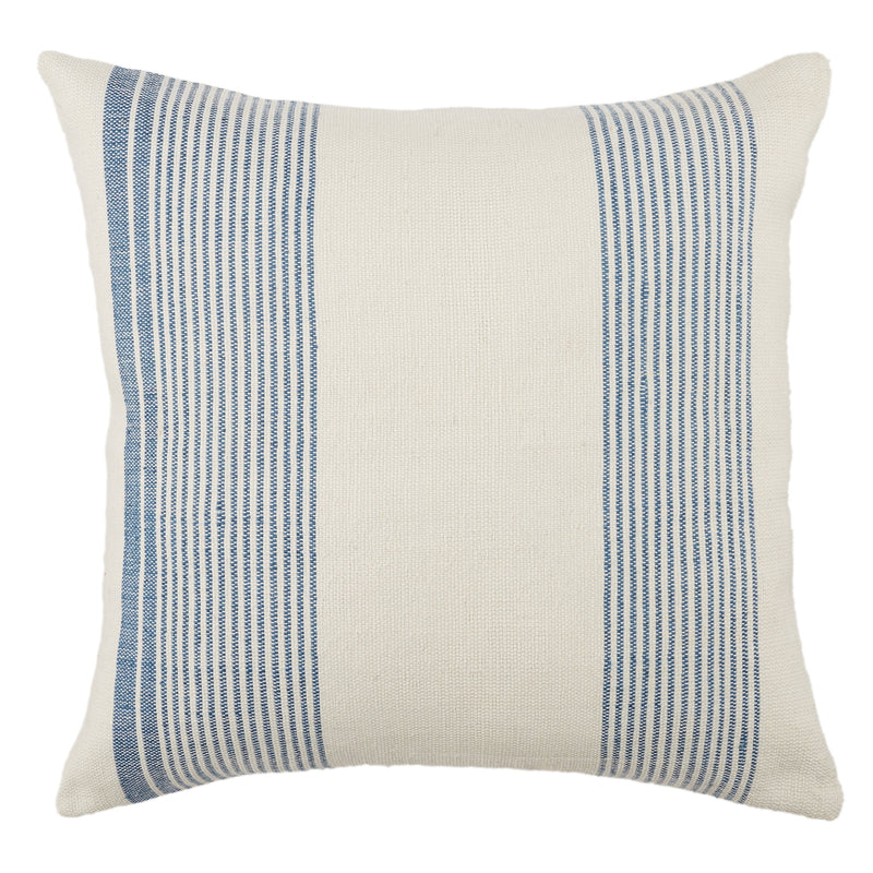 Acapulco Parque Indoor/Outdoor Blue & Ivory Pillow 1