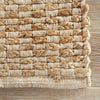 Braidley Natural Solid Beige Area Rug