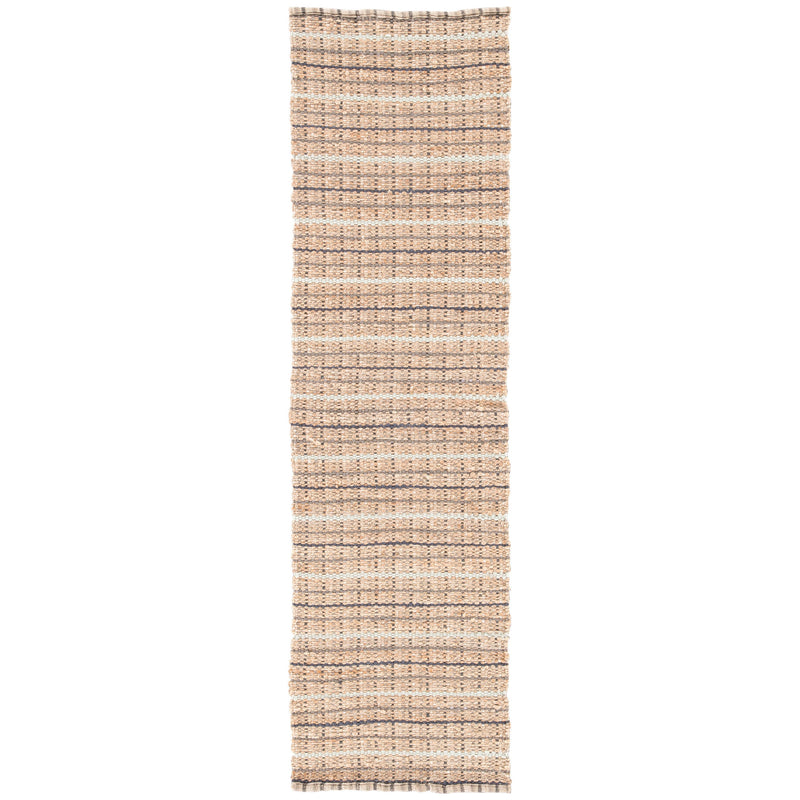 Harringdon Natural Stripe Gray & Beige Area Rug